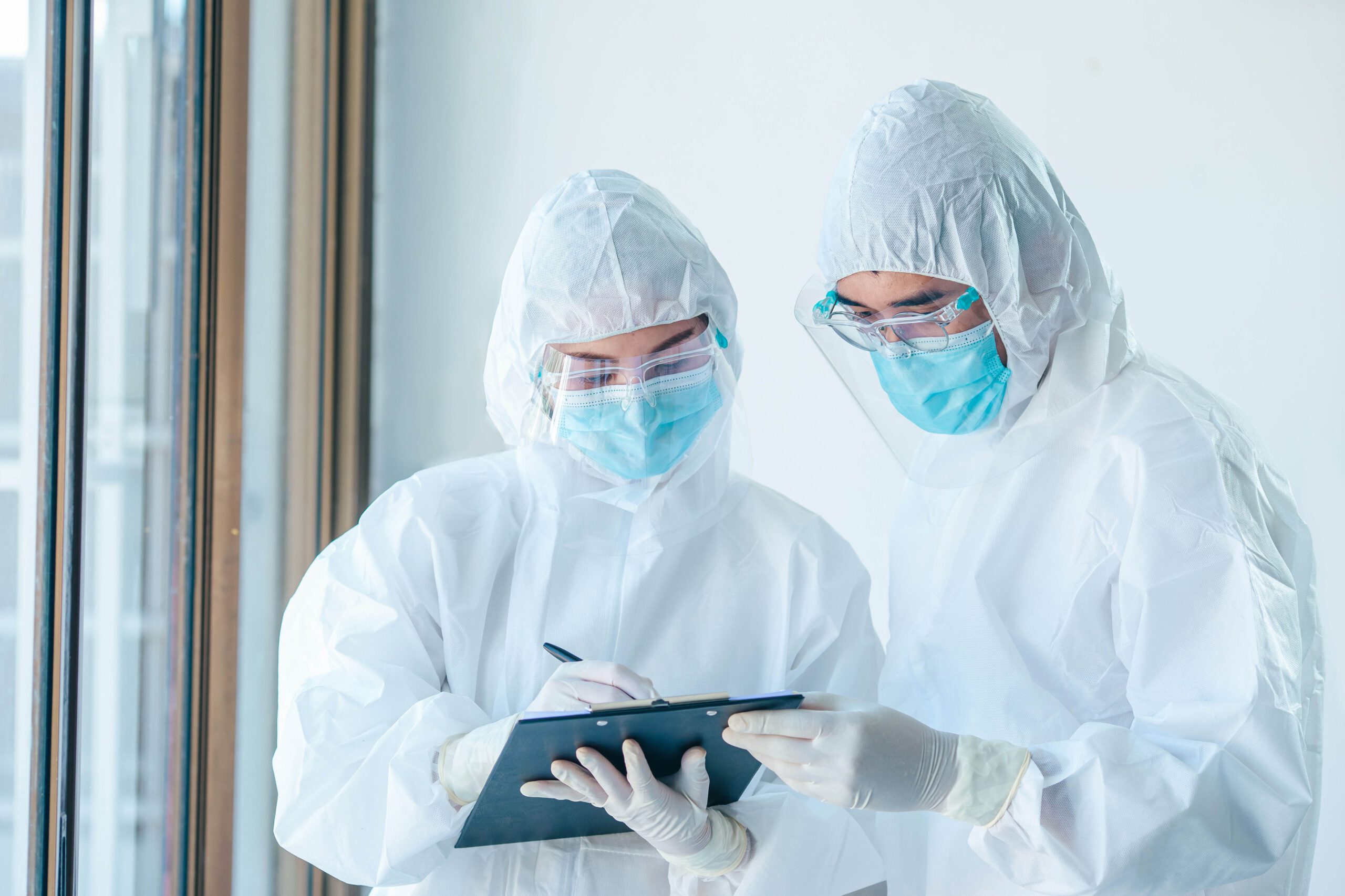 Glenmark Pharmaceuticals scientists conferring